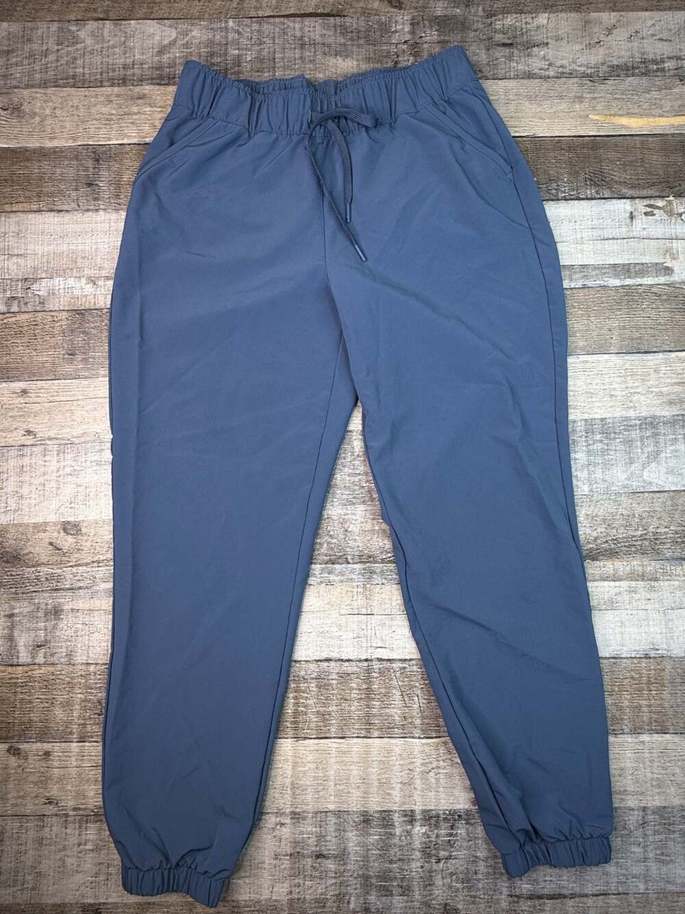 Adidas Ultimate365 Jogger Pants Women's Large Blue Track Windbreaker Drawstring